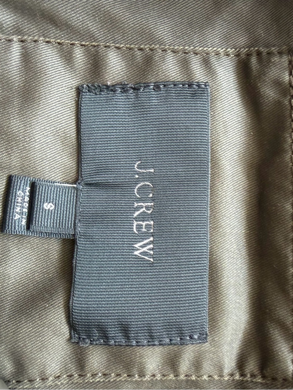 J.Crew Olive Utility Field Jacket Waxed Military Safari Women’s S - Picture 8 of 11